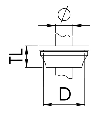 Wiska Dichtungsdurchführung 27-35mm M50 FD 50 RAL9005