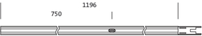 Siteco Tragschiene mittige Einspeisung 5TR9092AH