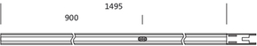 Siteco Tragschiene mittige Einspeisung 5TR9092AQ