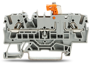 WAGO GmbH & Co. KG 2-Leiter-Trenn-u.Messklem. Prüfmöglichkeit,grau 2002-1671/401-000