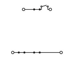 WAGO GmbH & Co. KG Doppelstock-Trennklemme Trennmesser,L/L,grau 2002-2671