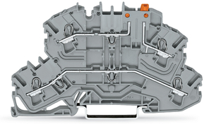 WAGO GmbH & Co. KG Doppelstock-Trennklemme Trennmesser,L/L,grau 2002-2671