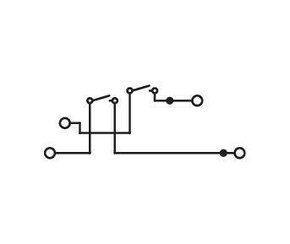WAGO GmbH & Co. KG Doppelstock-Doppeltrennkl. blau 2002-2954
