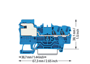 WAGO GmbH & Co. KG 2-Leiter-N-Trennklemme blau 2002-7214