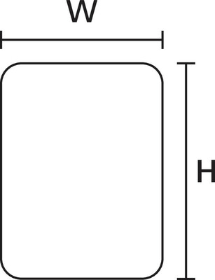 HellermannTyton Etiketten 76,2x50,8mm TAG62TD1-1203-SR