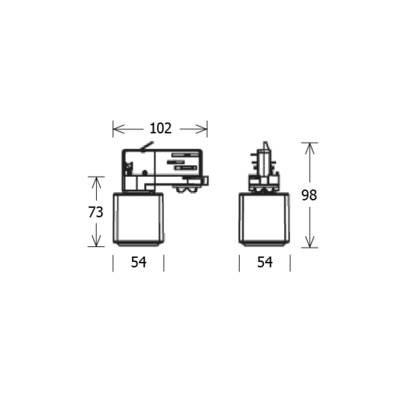 LTS Licht&Leuchten Steckdosenadapter weiß ST-ZSchutzk/4230V weiß