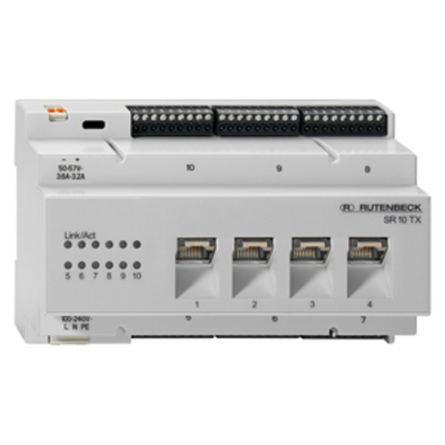 Rutenbeck Gigabit-Switch für REG Montage SR 10TX GB