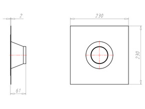 Kaiser Rohrmanschette D=75-90mm 9059-53