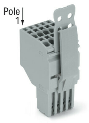 WAGO GmbH & Co. KG 2-Leiter-Federleiste CAGECLAMP,1,5mm²,gr 2020-205/143-000