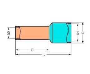 WAGO GmbH & Co. KG Aderendhülse iso 1,0qmm/6 verz. 216-223