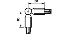 Philips Lighting Winkelverbinder flexibel ZRS750 ACP WH