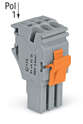 WAGO GmbH & Co. KG 1-Leiter-Federleiste CAGECLAMP,4mm²,gr 2022-103/999-953