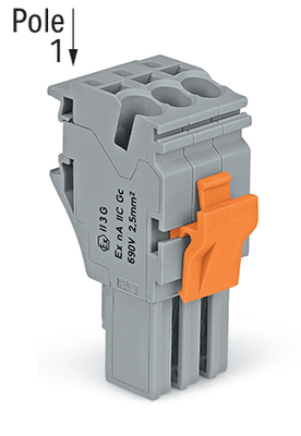 WAGO GmbH & Co. KG 1-Leiter-Federleiste CAGECLAMP,4mm²,gr 2022-103/999-953
