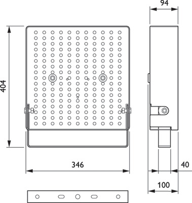Philips Lighting Rahmen mit Bügel ZBP333 MB WH SET