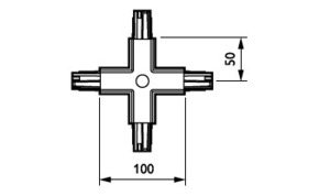 Philips Lighting Kreuzverbinder weiß ZRS750CPXWH(XTS38-3)