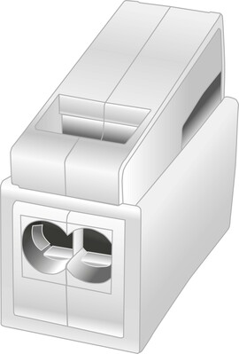 HellermannTyton Steckklemme HECL-2/1-PA-WH-100ST