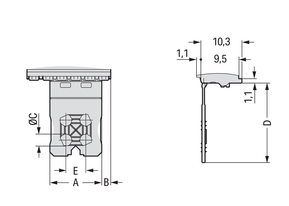 WAGO GmbH & Co. KG 1-Leiter-THT-Federleiste CAGE CLAMP,lichtgrau 2091-1152