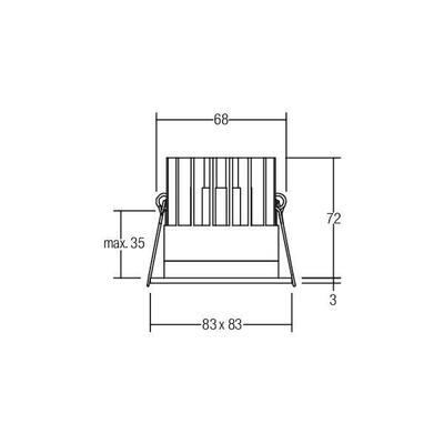 Brumberg Leuchten LED-Einbaudownlight 500mA 12036554