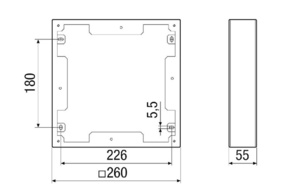 Maico Ausgleichsrahmen Aluminium f. PPB 30 K+O PPB 30 ARW