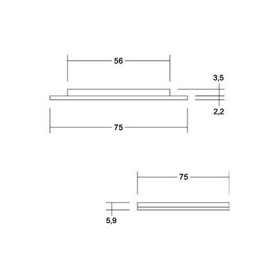 Brumberg Leuchten LED-Einbaudownlight 12V DC 3000K 12164023