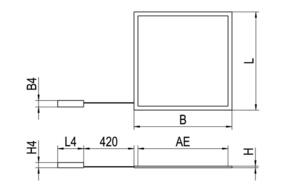 Ridi-Leuchten LED-Einbauleuchte M600 830-865, DALI FPL3-EQ0595 #0832995