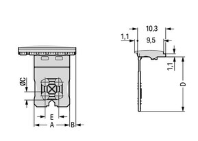 WAGO GmbH & Co. KG 1-Leiter-THT-Federleiste CAGE CLAMP,lichtgrau 2091-1353