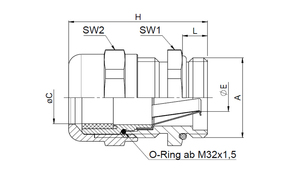 Jacob MS-Kabelverschraubung 50.616 M/EMVDL