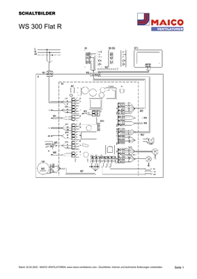 Maico Raumluft-System Rechtsausf. b. 300m2 WS 300 Flat R