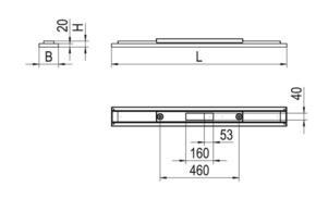 Ridi-Leuchten LED-Anbauleuchte 840, DALI, weiß LENSES-AD #0637820