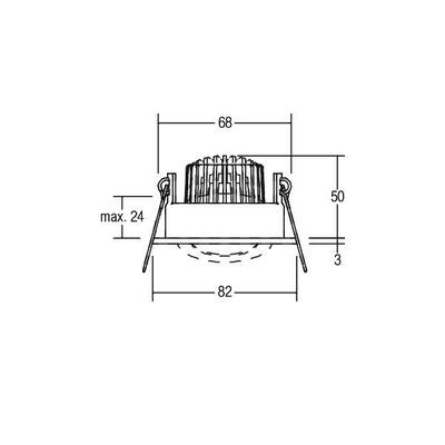 Brumberg Leuchten LED-Einbaustrahler 230V 3000K 39353073