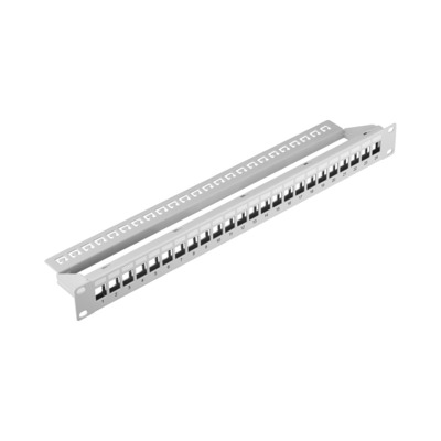 EFB-Elektronik Verteilerfeld 19" 1HE 24-Port, RAL 7035 37578.1V2