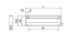 Ridi-Leuchten LED-Anbauleuchte 840, DALI 2, DT6, weiß M200A160DAWS840S0600