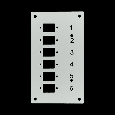 EFB-Elektronik Frontplatte f.6xLCd 53705.3V2B