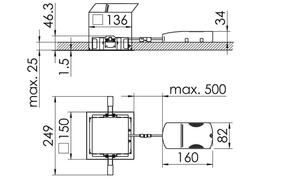 Ridi-Leuchten LED-Einbaustrahler 830 QUADROP#SPG0320251AQ