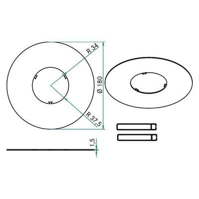 Brumberg Leuchten Reduzierring Außen-Durchm. 180mm 81006070