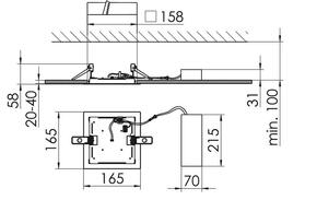 Ridi-Leuchten LED-Einbaustrahler 830 QUADROP#SPG0330259AQ