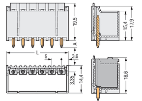 WAGO GmbH & Co. KG THT-Stiftleiste Lötstift 1,4mm,gerade,lgr 2092-1412