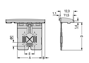 WAGO GmbH & Co. KG 1-Leiter-THT-Federleiste CAGE CLAMP,lichtgrau 2092-3353