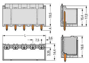 WAGO GmbH & Co. KG THT-Stiftleiste Lötstift 1,4mm,gerade,lgr 2092-3404