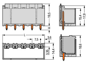 WAGO GmbH & Co. KG THT-Stiftleiste Lötstift 1,4mm,gerade,lgr 2092-3405