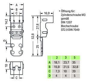 WAGO GmbH & Co. KG Befestigungsadapter Serie221-4mm²,weiß 221-503
