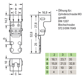 WAGO GmbH & Co. KG Befestigungsadapter Serie221-4mm²,weiß 221-503