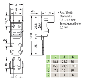 WAGO GmbH & Co. KG Befestigungsadapter Serie 221-4mm²,sw 221-513/000-004