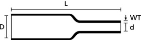 HellermannTyton Schrumpfschlauch 10Abschnitte a 200mm HIS-3-BAG-3/1 tr.