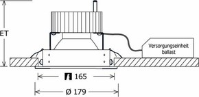 LTS Licht&Leuchten LED-Einbaustrahler weiß 3000K 35Gr SCELP401.2030.35D weiß