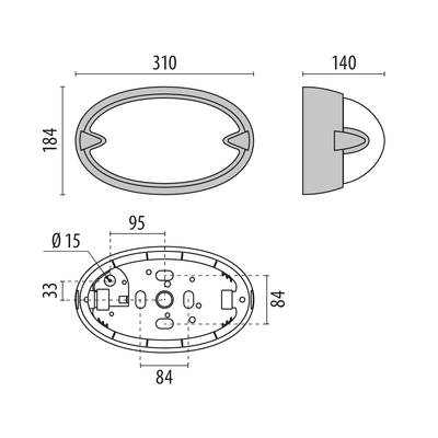 Performance in Light LED-Wandleuchte 4000K 3100148