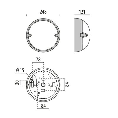 Performance in Light LED-Wand-/Deckenleuchte 3000K 3100163
