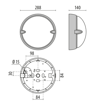 Performance in Light LED-Wand-/Deckenleuchte 4000K 3100176