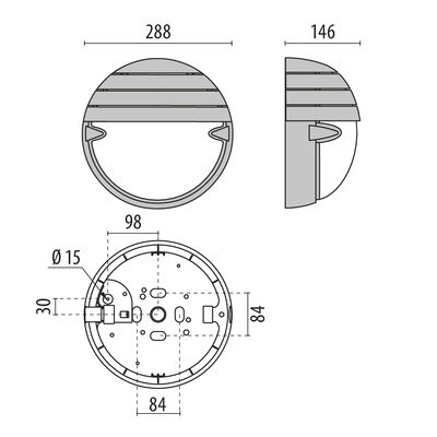 Performance in Light LED-Wandleuchte 3000K 3100181
