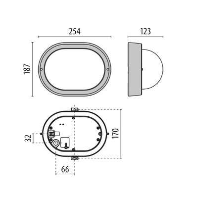 Performance in Light LED-Wandleuchte 4000K 3100195